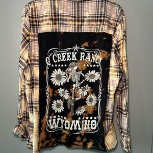 La La Land Bleached Flannel Shirt